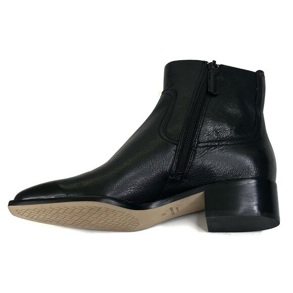 COLE HAAN Naia Black Leather Ankle Boot Bootie Womens Size 7B Side Zip New $200 - Picture 5 of 13